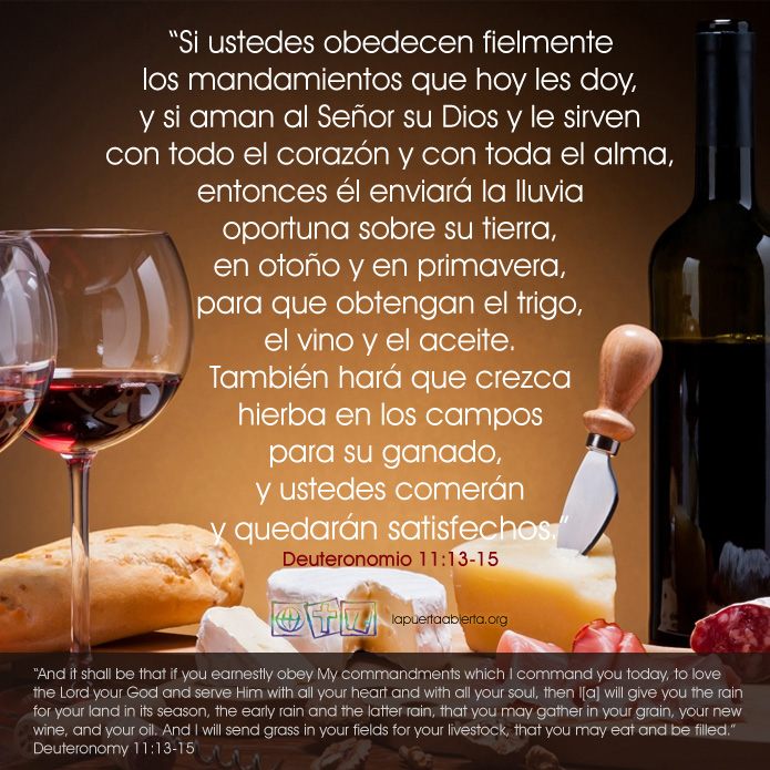 Deuteronomio11 13 15