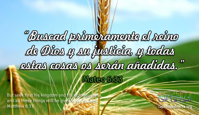Mateo6 33