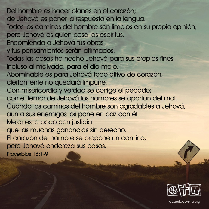 Proverbios16 1 9